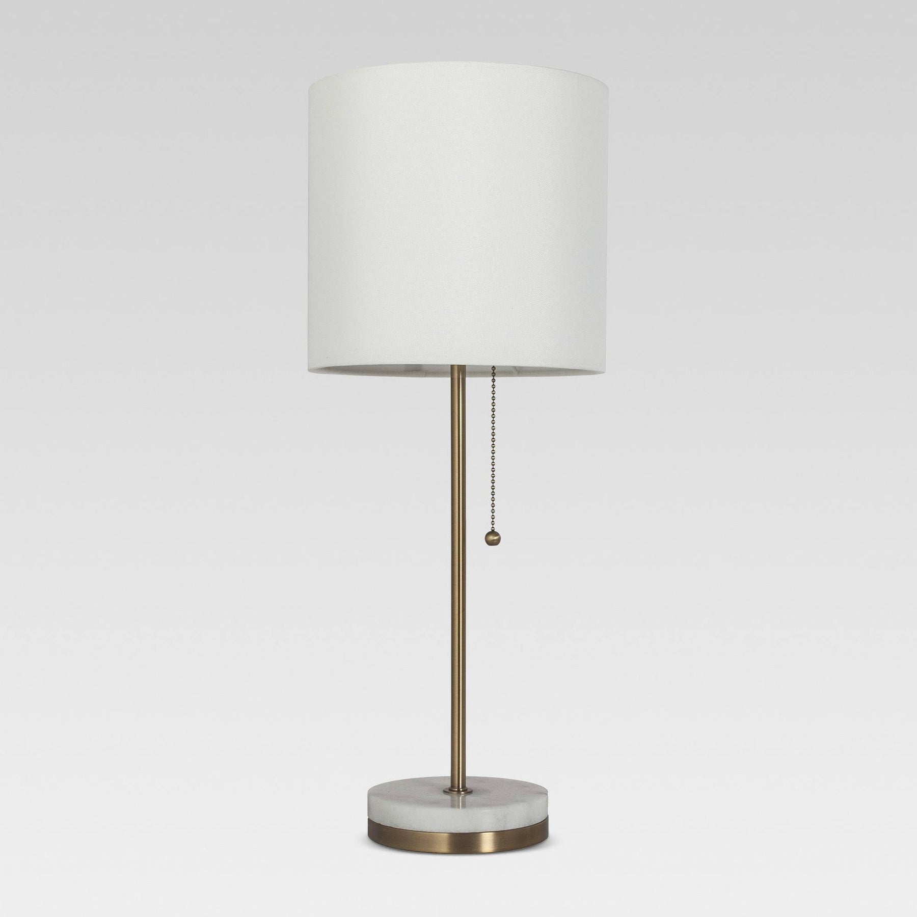 New - Hayes Marble Base Stick Lamp Brass (Includes LED Light Bulb) - Project 62